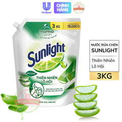 Nước Rửa Chén Bát Sunlight - Túi 3Kg