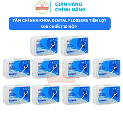 *CB12 TĂM CHỈ NHA KHOA DENTAL FLOSSERS TIỆN LỢI 50 CHIẾC/ HỘP