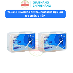 CB2 TĂM CHỈ NHA KHOA DENTAL FLOSSERS TIỆN LỢI 50 CHIẾC/ HỘP