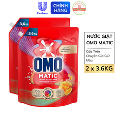 *CB2 Nước Giặt OMO Matic Cửa Trên Chuyên Gia Giữ Màu - Túi 3.6Kg