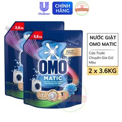*CB2 Nước Giặt OMO MATIC Cửa Trước | Cửa Ngang Chuyên Gia Giữ Màu - Túi 3.6KG