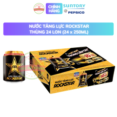 PEP Nước Tăng Lực Rockstar - Thùng 24 Lon x 250ML