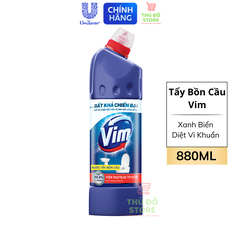 Nước Tẩy Bồn Cầu Vim Xanh Biển Diệt Khuẩn - Chai 880ML
