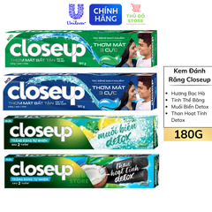 Kem Đánh Răng Closeup - Tuýp 180G