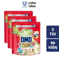 *CB3 Viên Giặt OMO MATIC Tiện Lợi 3 Trong 1 - 30 Viên/ Túi - Hương Tươi Mát