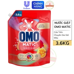 Nước Giặt OMO MATIC Cửa Trên Chuyên Gia Giữ Màu (Đỏ) - Túi 3.6KG