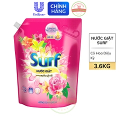 Nước Giặt Surf Hương Cỏ Hoa Diệu Kỳ - Túi 3.6KG