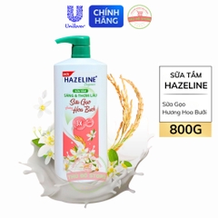 Sữa Tắm Dưỡng Thể Hazeline Sữa Gạo Hương Hoa Bưởi - Chai 800G