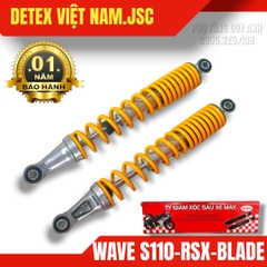 Giảm xóc sau Detex WA S 110 (vàng) - (T10)