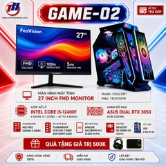 PC Game 02 E-ROG ES1-BL i5-12400F/ VGA RTX3050 + Màn Hình 27 inch