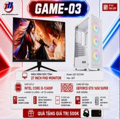PC Game 03 MIK AION i5-12400F/ VGA GTX 1650 + Màn Hình 27 inch