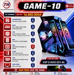 PC Game 10 E-ROG ES1-BL i5-12400F/ VGA RX 6500XT