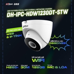 CAMERA IP WIFI 2MP DAHUA DH-IPC-HDW1230DT-STW