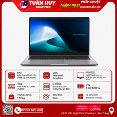 MÁY TÍNH XÁCH TAY ASUS P1503CVA I3- 1315U/ 8GB/ 256GB SSD/ UMA/ 15.6