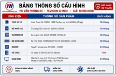 PC Văn Phòng VP-05 Intel Core i5-12400/ Màn hình máy tính 21.45 inch FHD