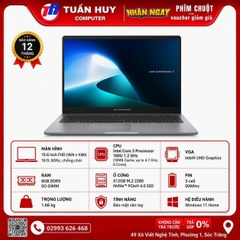Máy tính xách tay Asus P1503CVA Core 3-100U/8GB/512GB SSD/Intel Graphics/15.6