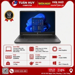 MÁY TÍNH XÁCH TAY HP 240R G9 (Core i3-1315U, 8G, 512GSSD, 14.0FHD, WL, BT, 3C, W11SL, AX3C6AT)