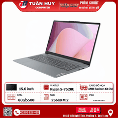 LAPTOP LENOVO IDEAPAD SLIM 3 15AMN8 AMD RYZEN 5-7520U/8G/SSD256G
