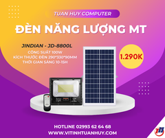 Đèn năng lượng mặt trời 100W Jindian JD-8800L
