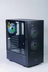 Vỏ Case Máy Tính SAMA 3307 Black (ATX/Mid Tower/Màu Đen/Kèm sẵn 3 Fan ARGB)