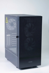 Vỏ Case Máy Tính SAMA 3307 Black (ATX/Mid Tower/Màu Đen/Kèm sẵn 3 Fan ARGB)