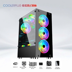 Vỏ Case Máy Tính Gaming COOLERPLUS G325 (SẴN 3 FAN LED)