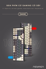 Bàn phím cơ NEWMEN GM328 White Grey Red switch