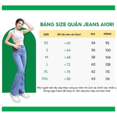 Quần Jean Nữ AIORI Ống Suông Rộng Túi Hộp Thời Trang Màu Trắng Mã A014