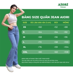 [Designed by AIORI] Quần Jean Nữ AIORI Cao Cấp Lưng Cao 2 Nút Phong Cách Cargo Pants Mã A004 - AIORI VIỆT NAM