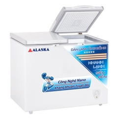 Tủ đông mát Alaska BCD 5068C sử dụng gas R600A tiết kiệm điện, dung tích 312L