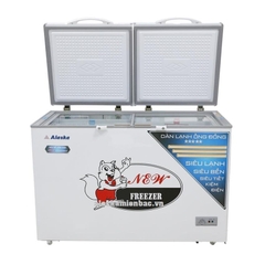 Tủ đông mát Alaska BCD 5068C sử dụng gas R600A tiết kiệm điện, dung tích 312L