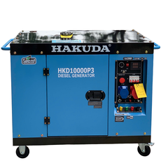 Máy phát điện chạy dầu 10kW HAKUDA HKD10000P3 chống ồn 3 pha