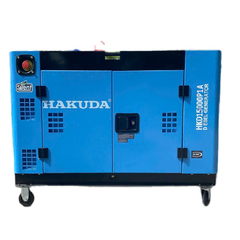 Máy phát điện chạy dầu diesel 15KW HAKUDA HKD15000P1A siêu cách âm 1 pha