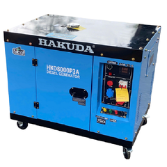 Máy phát điện chạy dầu 8KW HAKUDA HKD8000P3A 380V đề