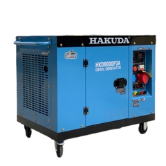 Máy phát điện chạy dầu diesel 8KW HAKUDA HKD8000P3A 3 pha có đề