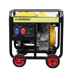 Máy phát điện chạy dầu diesel 9KW KAMASTSU KD11500S 3 pha đề
