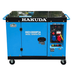 Máy phát điện chạy dầu HAKUDA 10KW HKD10000P3A tích hợp 1-3 pha