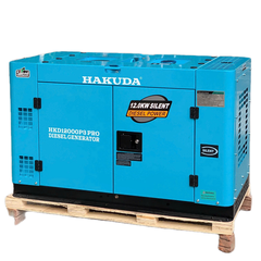 Máy phát điện chạy dầu 12KW HAKUDA HKD12000P3PRO siêu cách âm