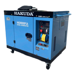 Máy phát điện chạy dầu diesel 8KW HAKUDA HKD8000P1A có đề 1 pha