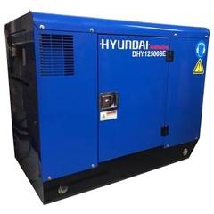 Máy phát điện chạy dầu cách âm 1 pha HUYNDAI 10KW DHY12500SE