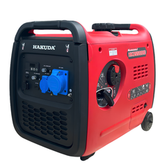 Máy phát điện chạy xăng siêu cách âm 5KW HAKUDA HKD5500IE New có đề