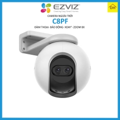 Camera EZVIZ C8PF FHD 1080p Xoay 360 Độ- Zoom 8x- Đàm Thoại 2 Chiều- Ban Đêm Có Màu- Chống Nước- Wifi Ngoài Trời Chính Hãng