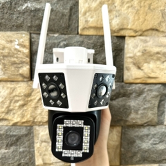 Camera Hopeway 3 Mắt Xem 3 Hướng 6M Hình Siêu Nét- Đàm Thoại 2 Chiều- Báo Động Chống Trộm- Wifi Không Dây