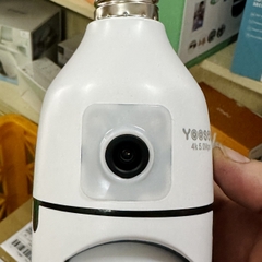 Camera YOOSEE 2 Mắt 8.0M Rõ Nét Xoay 360 Độ Hình Dạng Bóng Đèn- Đàm Thoại 2 Chiều-  Ban Đêm Có Màu- Báo Động Chống Trộm- Wifi Không Dây Trong Nhà