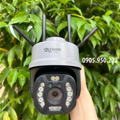 Camera YOOSEE PTZ3015 Xoay 360 Độ Full HD 5.0M- Đàm Thoại 2 Chiều- Báo Động Chống Trộm- Ban Đêm Có Màu- Wifi Không Dây Ngoài Trời