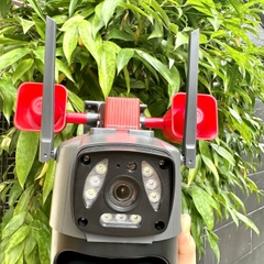 Camera YOOSEE PTZ 2 Mắt (LOA SIÊU TO) 8.0M 4K Xoay 360 Độ- Xem 2 Vị Trí Khác Nhau Trên 1 Camera- Đàm Thoại 2 Chiều- Báo Động Chống Trộm- Ban Đêm Có Màu- Wifi Không Dây Ngoài Trời