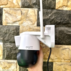 Camera YOOSEE PTZ 3 Mắt 8.0M Q26 (2 Mắt Xem 1 Mắt Zoom Siêu Nét) Xoay 360 Độ- Xem 2 Vị Trí Khác Nhau Trên 1 Camera- Đàm Thoại 2 Chiều- Báo Động Chống Trộm- Ban Đêm Có Màu- Wifi Không Dây Ngoài Trời