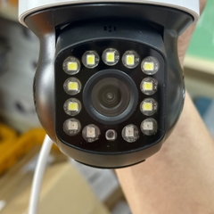 Camera YOOSEE PTZ 2 Mắt 5M (Mẫu Mới) Xoay 360 Độ- Xem 2 Vị Trí Khác Nhau Trên 1 Camera- Đàm Thoại 2 Chiều- Báo Động Chống Trộm- Ban Đêm Có Màu- Wifi Không Dây Ngoài Trời