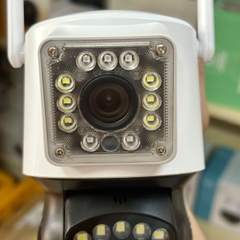 Camera YOOSEE PTZ 2 Mắt 5M (Mẫu Mới) Xoay 360 Độ- Xem 2 Vị Trí Khác Nhau Trên 1 Camera- Đàm Thoại 2 Chiều- Báo Động Chống Trộm- Ban Đêm Có Màu- Wifi Không Dây Ngoài Trời
