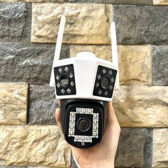 Camera Hopeway 3 Mắt Xem 3 Hướng 6M Hình Siêu Nét- Đàm Thoại 2 Chiều- Báo Động Chống Trộm- Wifi Không Dây